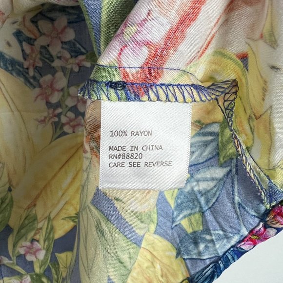 NWT RACHEL Rachel Roy Floral Tropical Cap Sleeve Hi-Lo Top Size XS NEW - Picture 7 of 11